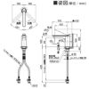 SANEI SUTTO シングルワンホール洗面混合栓 195mm 001_K4731NJV-13