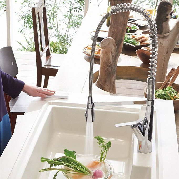 SANEI SUTTO シングルワンホールスプレー混合栓（寒冷地用） 001_K8731JK-13