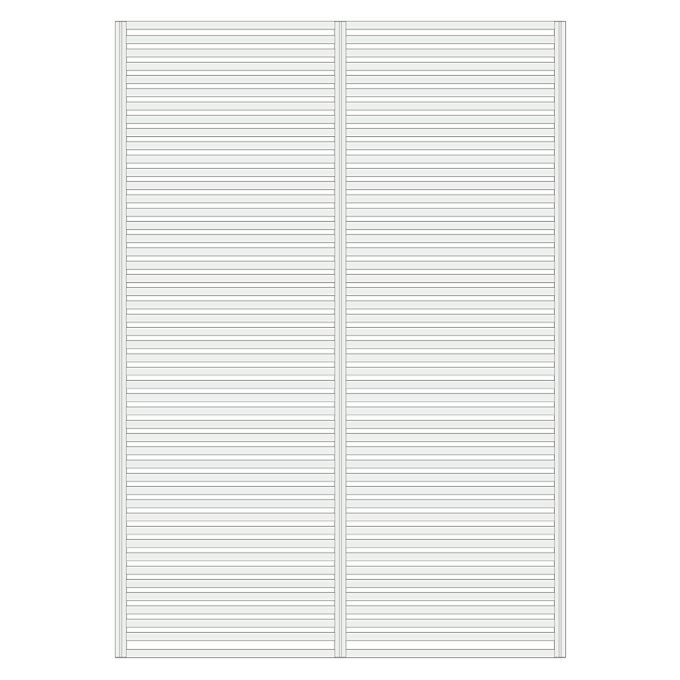 WOODONE H2600無垢の木のパーテーション2スパン 002_PWPK262-B-NL