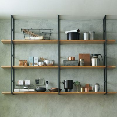 WOODONE 無垢の木の収納　キッチン上プラン 002_KB-001