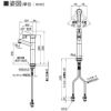 SANEI column シングルワンホール洗面混合栓 328mm 一般地用 K475NJVZ-2T1-13