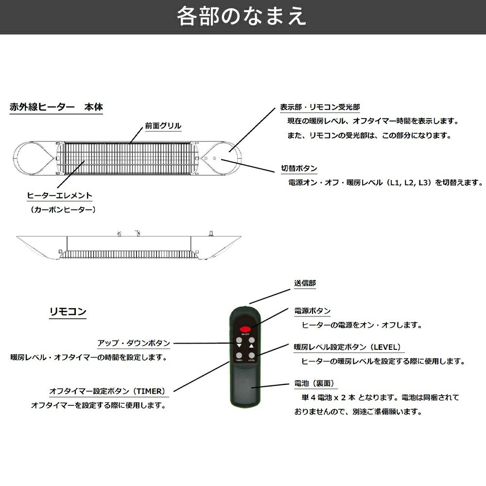 コンフォー Chrester ペガサスヒーター2000W HEAT-A-202B
