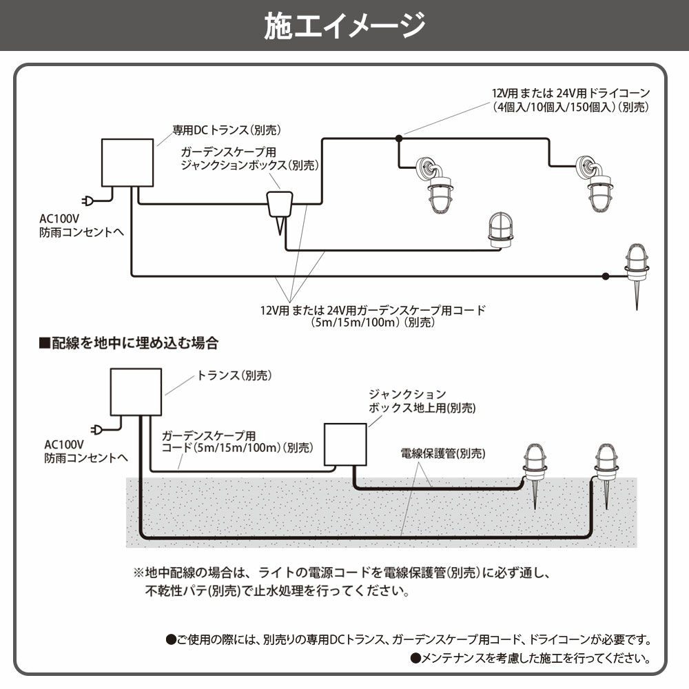 タカショー マリンライト ブラス 12V/24V デッキタイプ