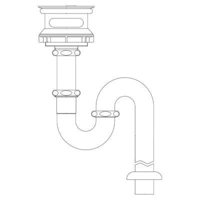 LIXIL 壁排水金具 Sトラップ SF-21SAM