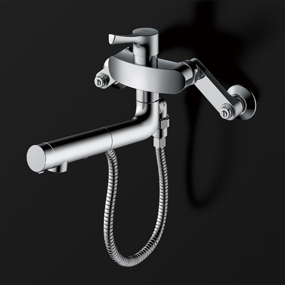 TOTO TKS05314J 壁付シングル混合水栓 ハンドシャワー・吐水切り替えタイプ エコシングル