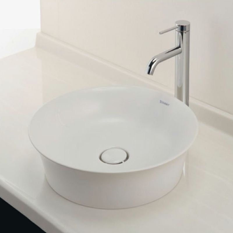 カクダイ 丸型洗面器 DURAVIT #DU-2362430079 White Tulip 置型 430mm