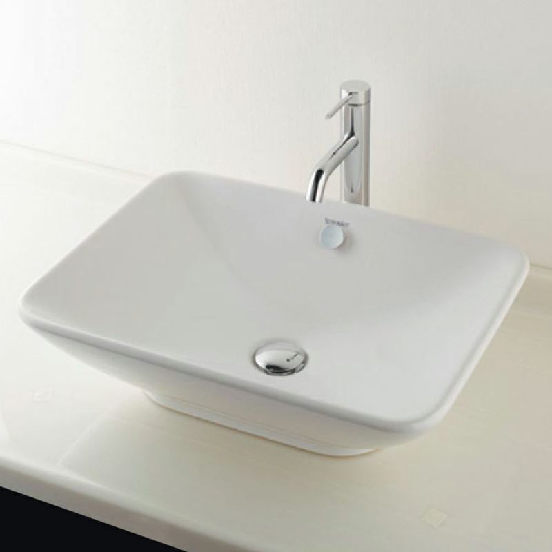 カクダイ DURAVIT 角型洗面器 置型 オーバーフロー付き #DU-0334520000