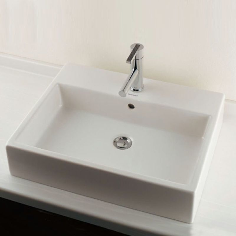 カクダイ #DU-2352600000 DURAVIT 角型洗面器 置型 オーバーフロー付き