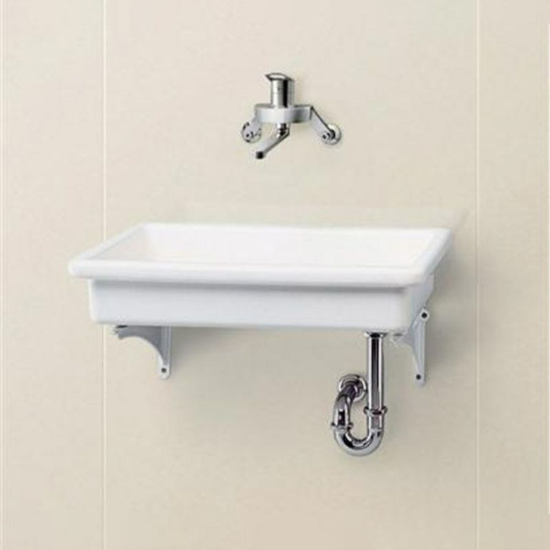 TOTO SK6 実験用シンク 陶器製流し(中形) 洗面器 ホワイト 選べるセット 取付金具 床排水 壁排水 受注生産品