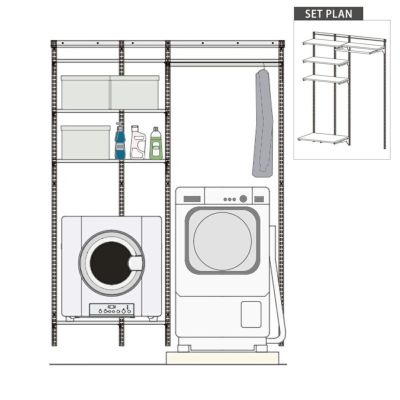 7/16まで出品　幹太くん 5kgと専用台のセット フィットラック KS1560CL346B 乾太くん専用台 セットプラン 壁面
