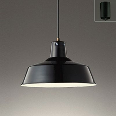 オーデリック OP252323LR ペンダントライト φ350 電球色 非調光 引掛シーリング 黒色