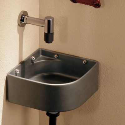 カクダイ 493-233 美濃焼 壁掛手洗器 W240×D240×H100 水栓直付け 壁掛