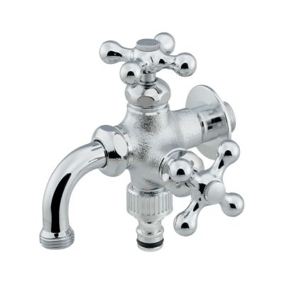 カクダイ 704-251-CH 双口万能ホーム水栓 単水栓｜建材・住宅資材の